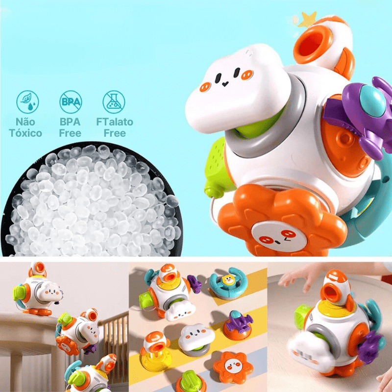 Brinquedos Montessoriano | Desenvolvimento Sensorial Cubo 6 x 1 - 0~36 Meses