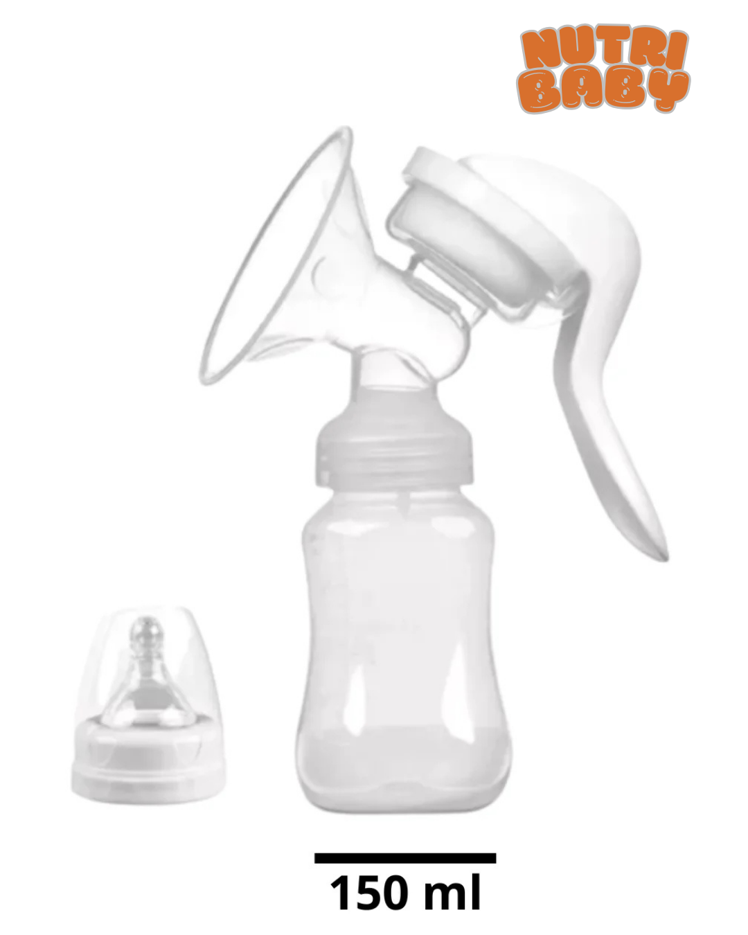 Bomba Tira Leite Manual Silicone Confortável Extração Leite