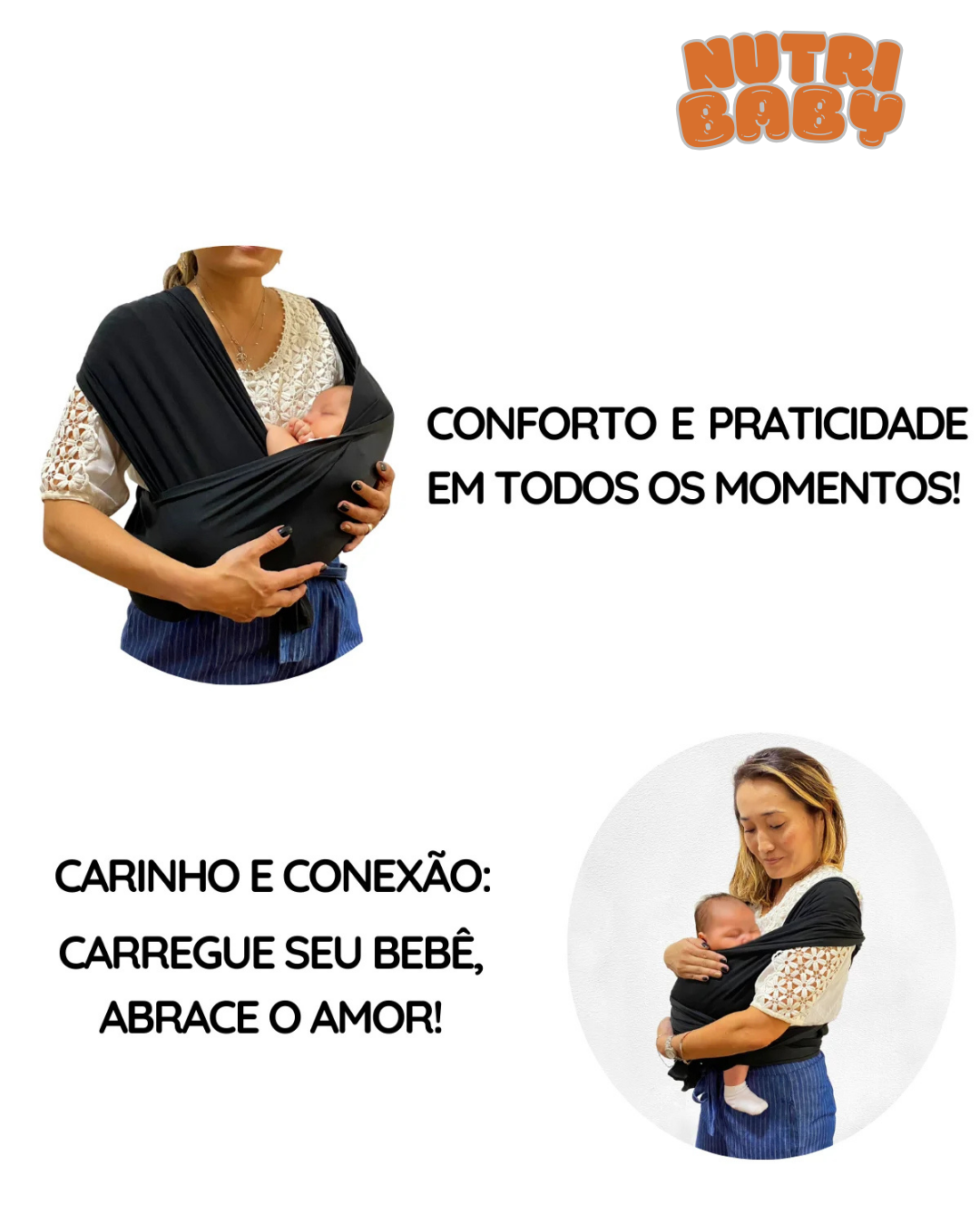 Canguru Ergonômico ajustável até 20kg