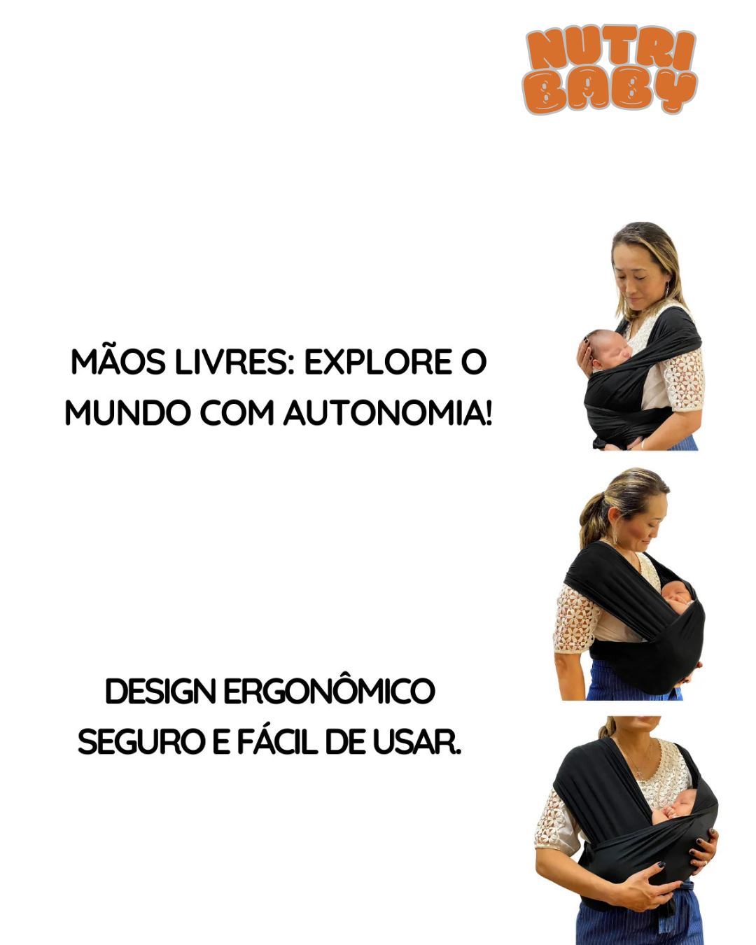 Canguru Ergonômico ajustável até 20kg