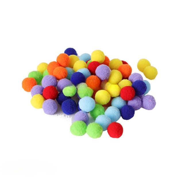 Coordenação Motora Fina Kit Pompons Com Pegador e Potes - Nutri Baby
