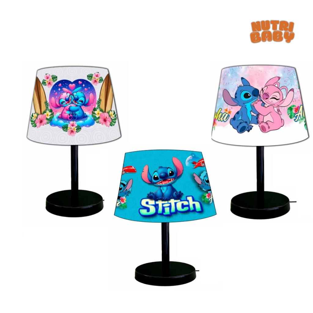 Luminária Abajur Infantil STITCH - Nutri Baby
