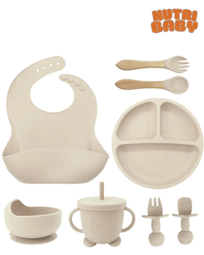 Kit alimentação silicone em forma de caranguejo 🦀
