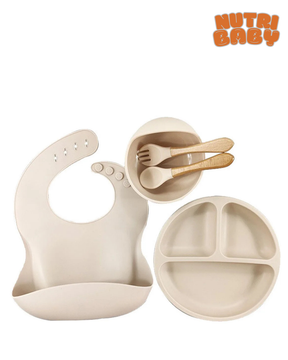 Kit alimentação silicone em forma de caranguejo 🦀