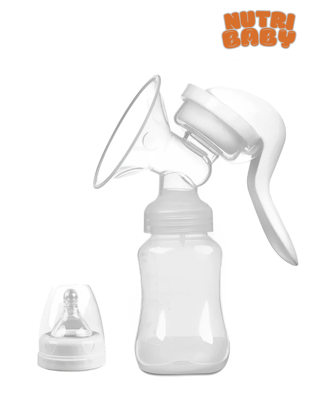 Bomba Tira Leite Manual Silicone Confortável Extração Leite