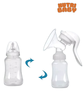 Bomba Tira Leite Manual Silicone Confortável Extração Leite