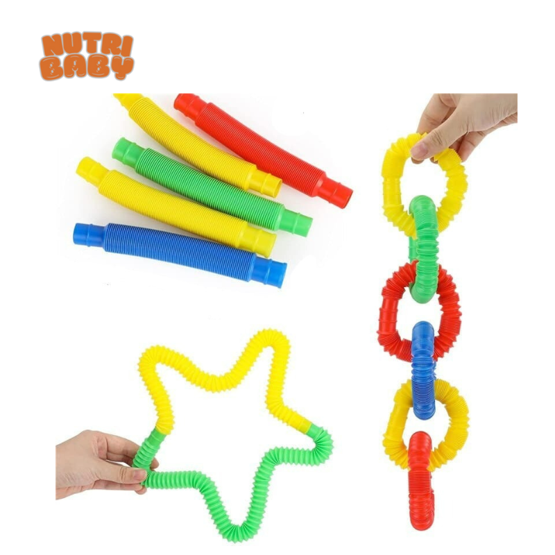 Poptube Tubo Sensorial Flexível - Kit com 8